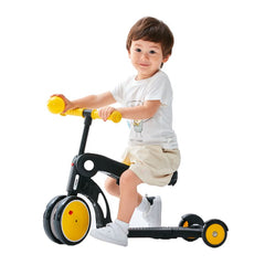 Birthday Gift Red Convertible 3-in-1 Balance Bike, Tricycle & Scooter  for Aged 1-3-6 Years Old