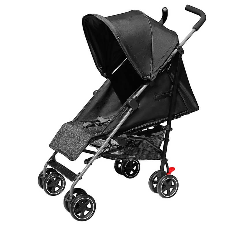 Comfortable & Portable Baby Umbrella Stroller with a Rain Cover-Black
