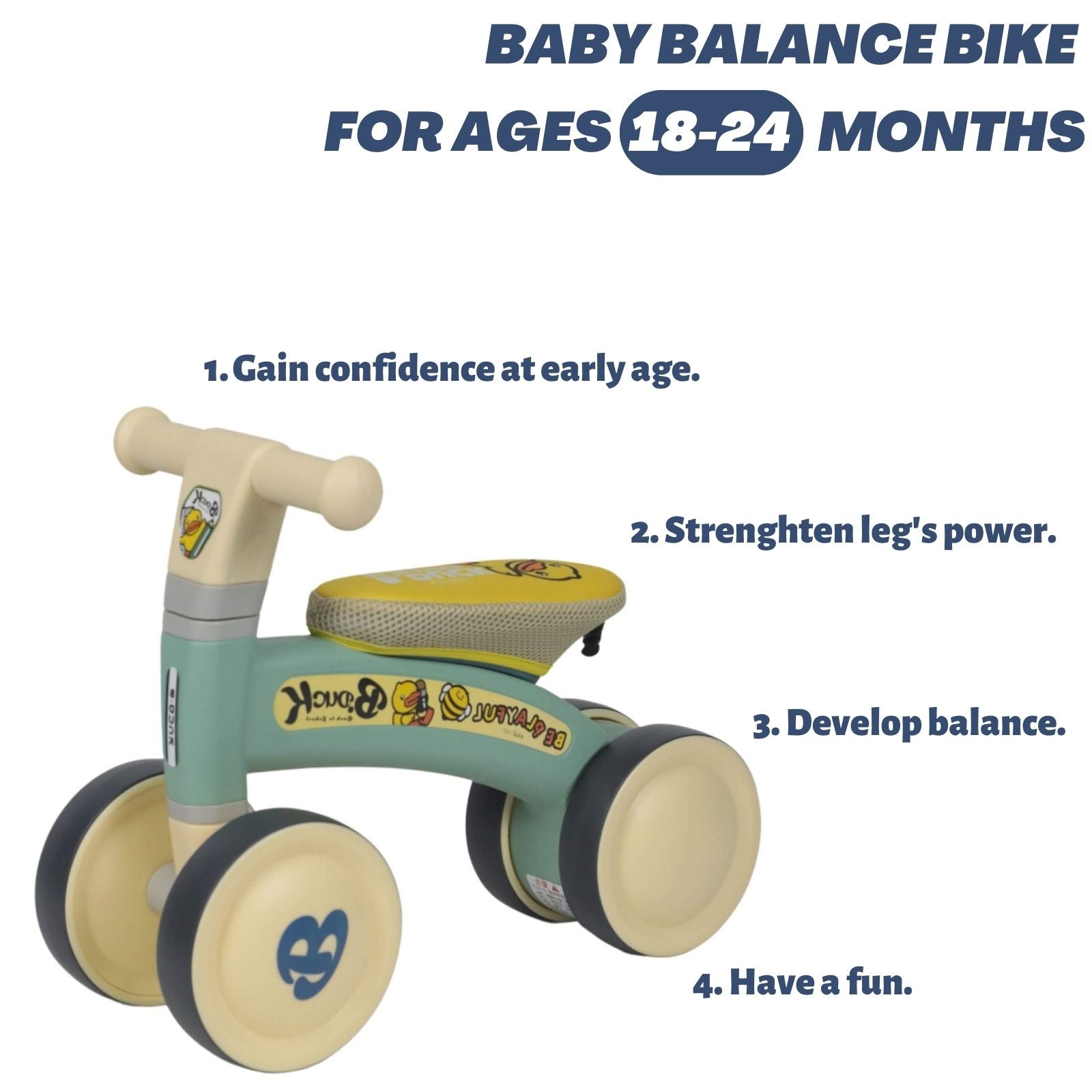 Kids Balance Bike 1011 Green