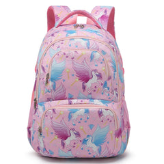Blue Rainbow Unicorn Backpack Set